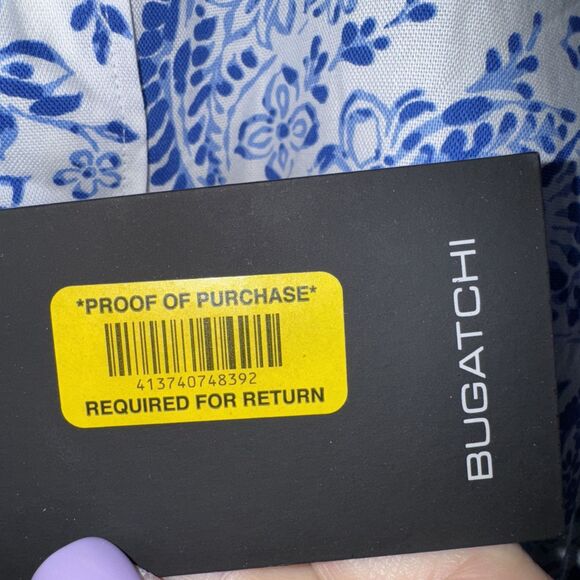 NWT Bugatchi New Size XL Axel Paisley Print Shirt Cotton NEW - Picture 9 of 13